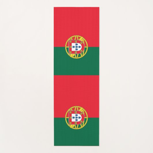 Patriottische Yoga Matten met vlag van Portugal (Voorkant)
