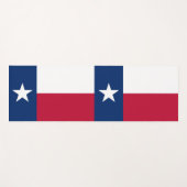 Patriottische Yoga Matten met vlag van Texas (Voorkant (horizontaal))