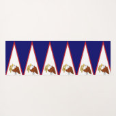 Patriottische yogamatten met vlag van Amerikaans-S Yogamat (Achterkant (horizontaal))