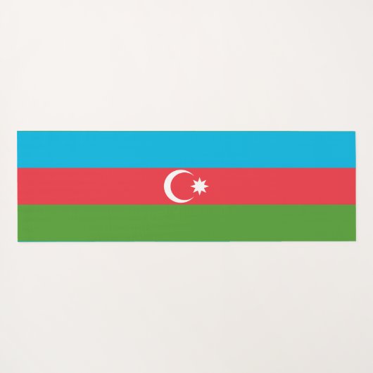 Patriottische yogamatten met vlag van Azerbeidzjan Yogamat (Achterkant (horizontaal))
