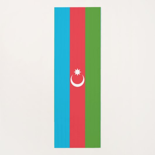 Patriottische yogamatten met vlag van Azerbeidzjan Yogamat (Achterkant)