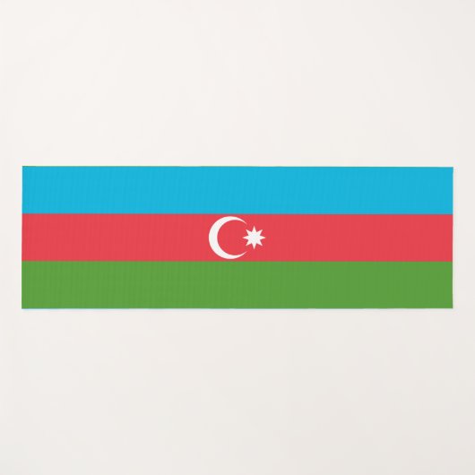 Patriottische yogamatten met vlag van Azerbeidzjan Yogamat (Voorkant (horizontaal))