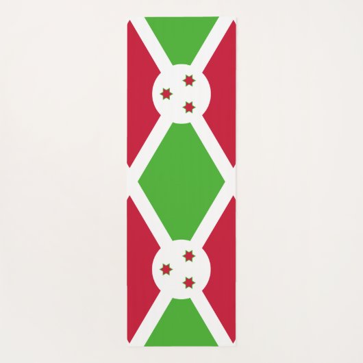 Patriottische yogamatten met vlag van Burundi Yogamat (Achterkant)