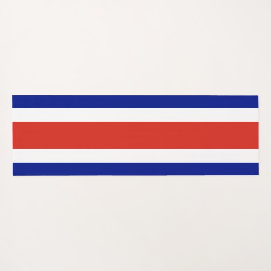 Patriottische yogamatten met vlag van Costa Rica Yogamat (Achterkant (horizontaal))