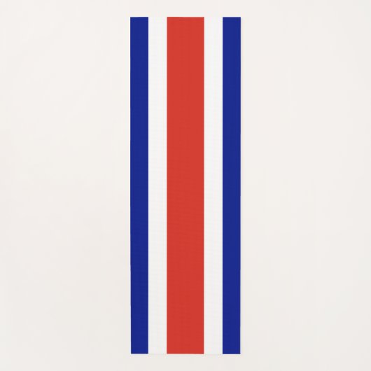 Patriottische yogamatten met vlag van Costa Rica Yogamat (Voorkant)