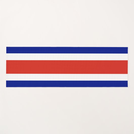 Patriottische yogamatten met vlag van Costa Rica Yogamat (Voorkant (horizontaal))