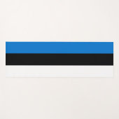 Patriottische yogamatten met vlag van Estland Yogamat (Voorkant (horizontaal))