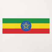 Patriottische yogamatten met vlag van Ethiopië Yogamat (Achterkant (horizontaal))