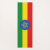Patriottische yogamatten met vlag van Ethiopië Yogamat (Achterkant)