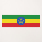 Patriottische yogamatten met vlag van Ethiopië Yogamat (Voorkant (horizontaal))