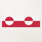 Patriottische yogamatten met vlag van Groenland Yogamat (Achterkant (horizontaal))