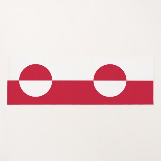Patriottische yogamatten met vlag van Groenland Yogamat (Voorkant (horizontaal))