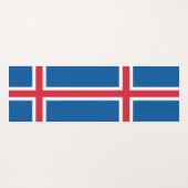 Patriottische yogamatten met vlag van IJsland Yogamat (Achterkant (horizontaal))