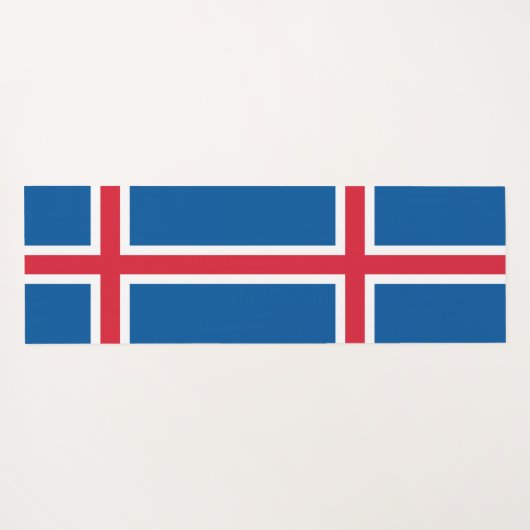 Patriottische yogamatten met vlag van IJsland Yogamat (Achterkant (horizontaal))