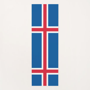 Patriottische yogamatten met vlag van IJsland Yogamat