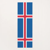 Patriottische yogamatten met vlag van IJsland Yogamat (Achterkant)