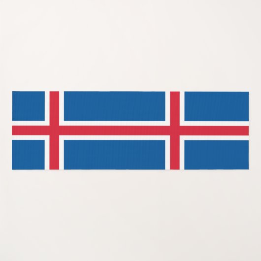 Patriottische yogamatten met vlag van IJsland Yogamat (Voorkant (horizontaal))