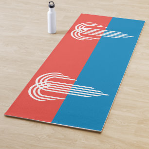 Patriottische yogamatten met vlag van Kansas City Yogamat