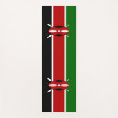 Patriottische yogamatten met vlag van Kenia Yogamat (Voorkant)