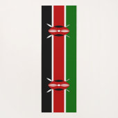 Patriottische yogamatten met vlag van Kenia Yogamat (Achterkant)