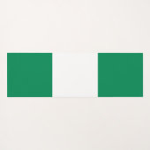 Patriottische yogamatten met vlag van Nigeria Yogamat (Achterkant (horizontaal))