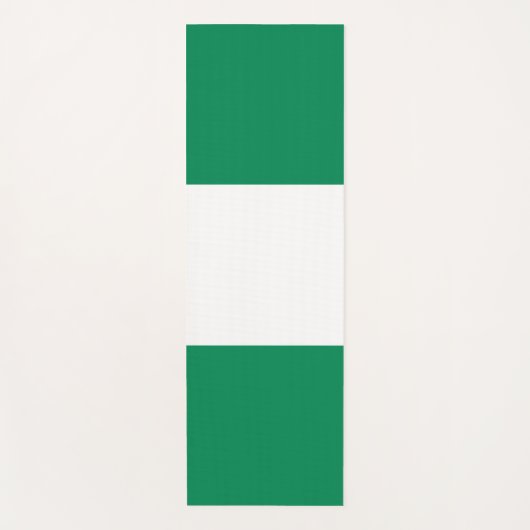Patriottische yogamatten met vlag van Nigeria Yogamat (Voorkant)