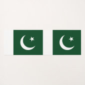 Patriottische yogamatten met vlag van Pakistan Yogamat (Achterkant (horizontaal))