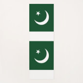 Patriottische yogamatten met vlag van Pakistan Yogamat (Voorkant)