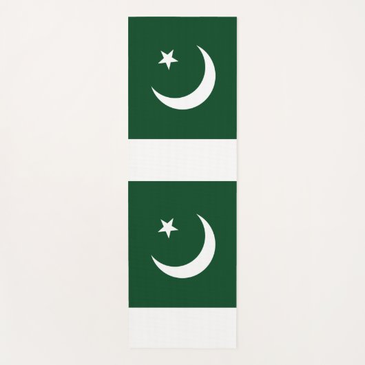 Patriottische yogamatten met vlag van Pakistan Yogamat (Voorkant)