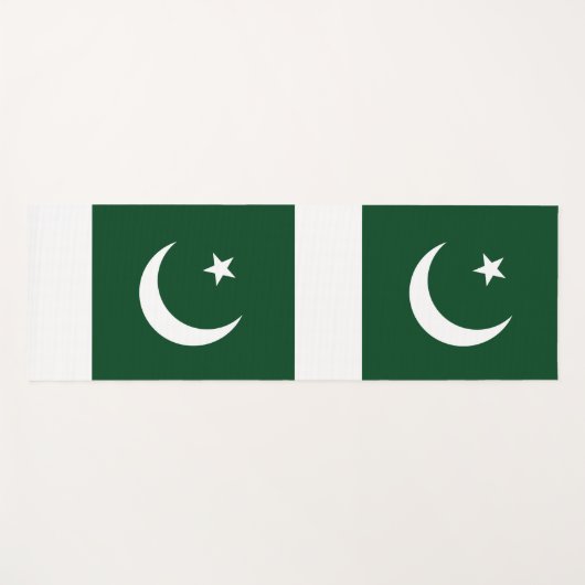 Patriottische yogamatten met vlag van Pakistan Yogamat (Voorkant (horizontaal))