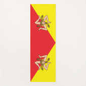 Patriottische yogamatten met vlag van Sicilië, Ita Yogamat (Voorkant)