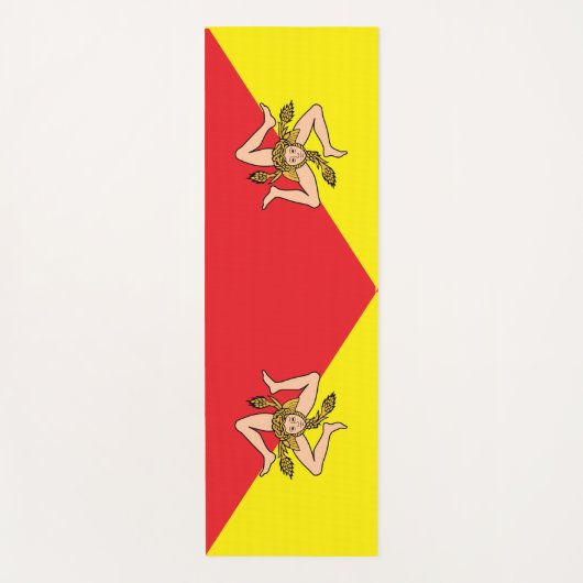 Patriottische yogamatten met vlag van Sicilië, Ita Yogamat (Voorkant)