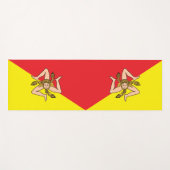 Patriottische yogamatten met vlag van Sicilië, Ita Yogamat (Voorkant (horizontaal))
