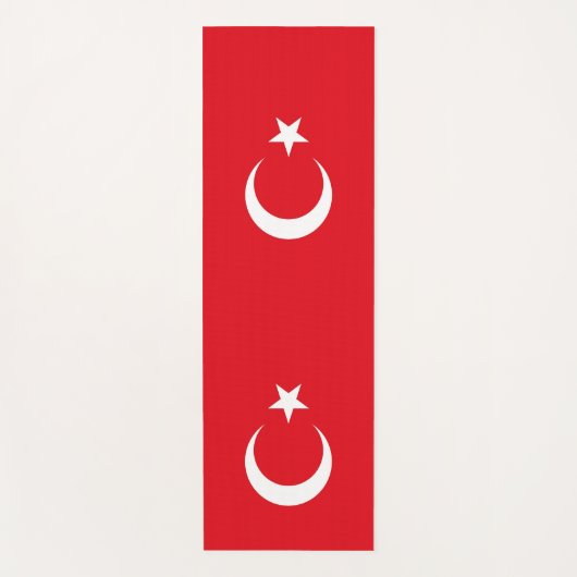 Patriottische yogamatten met vlag van Turkije Yogamat (Voorkant)