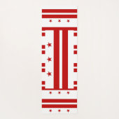 Patriottische yogamatten met vlag van Washington D Yogamat (Achterkant)