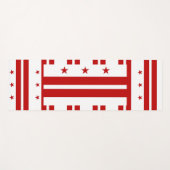 Patriottische yogamatten met vlag van Washington D Yogamat (Voorkant (horizontaal))