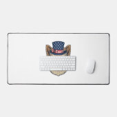 Patriottische Yorkshire Terrier Antiek Bureaumat (Keyboard & Muis)
