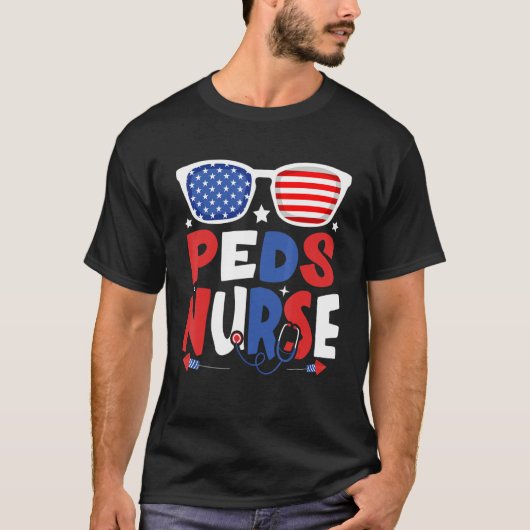 patriottische zaden op 4 juli Amerikaans schouderg T-shirt (Voorkant)