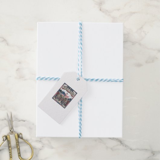 Patriottische Zeepmaker Cadeaulabel (Met Touw)