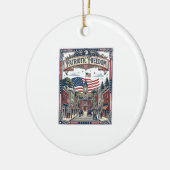 Patriottische Zeepmaker Keramisch Ornament (Links)