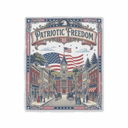 Patriottische Zeepmaker Sticker (Voorkant)