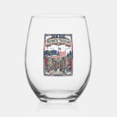 Patriottische Zeepmaker Wijnglas Zonder Voet (Achterkant)