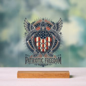 Patriottische zeeschildpad acryl bord (Neutraal)