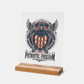 Patriottische zeeschildpad acryl bord (Hoek)