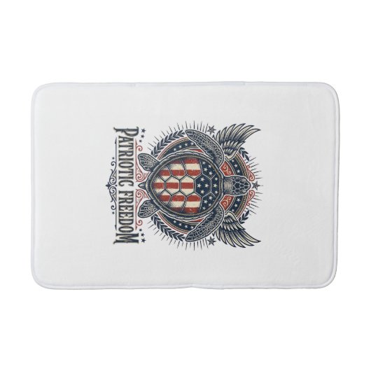 Patriottische Zeeschildpad Badmat (Voorkant)