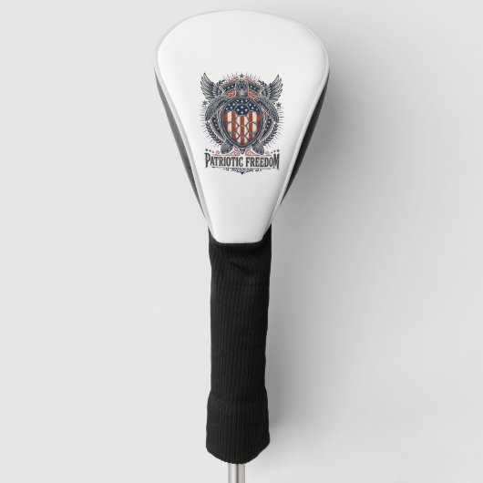 Patriottische Zeeschildpad Golfheadcover (Voorkant)