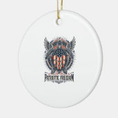 Patriottische Zeeschildpad Keramisch Ornament (Links)