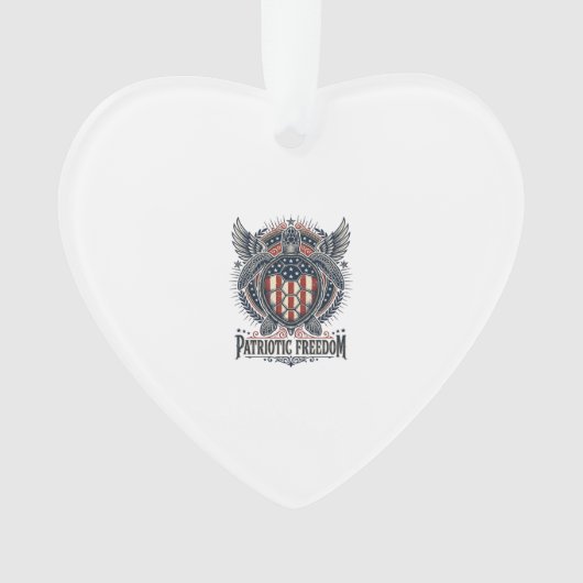Patriottische Zeeschildpad Ornament (voorkant)