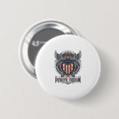 Patriottische Zeeschildpad Ronde Button 5,7 Cm (Voorkant /achterkant)
