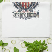 Patriottische zeeschildpad theedoek (Gevouwen)